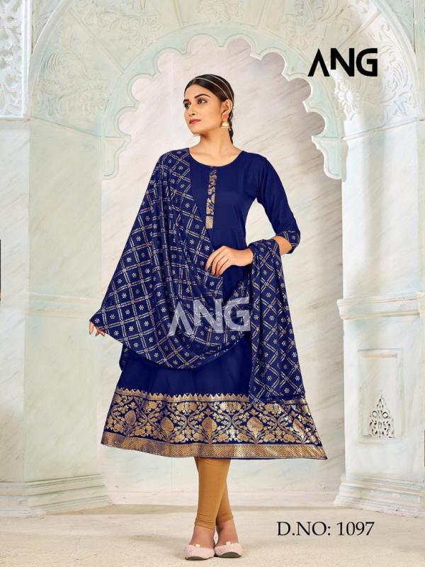 Ang 1097 American Creap Designer Exclusive top with dupatta Collection